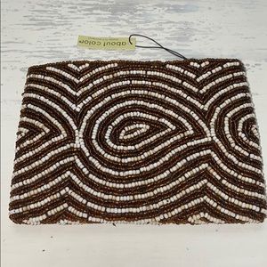 About Color Beaded Coin Pouch BNWT
